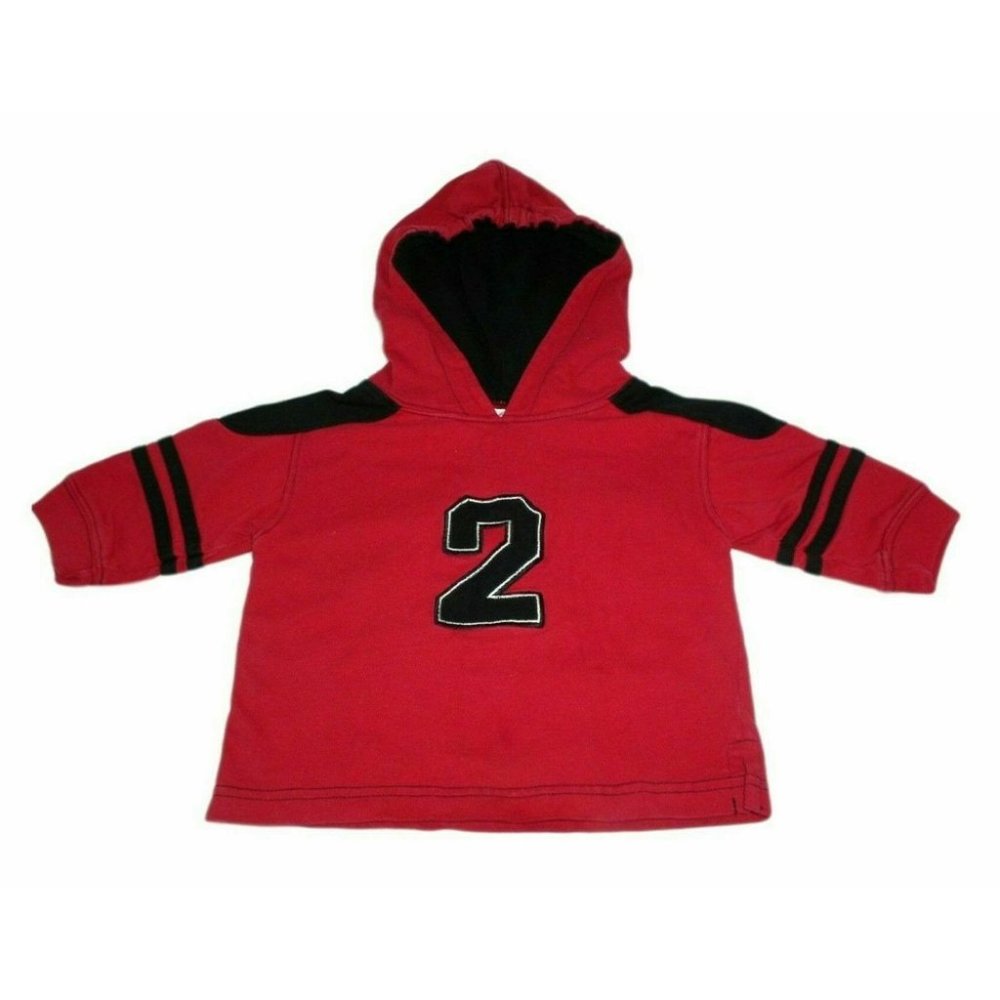 Miniwear Baby 2 Piece Set Black/Red Mega 2 Sport Logo Hooded Cold Weather Outfit